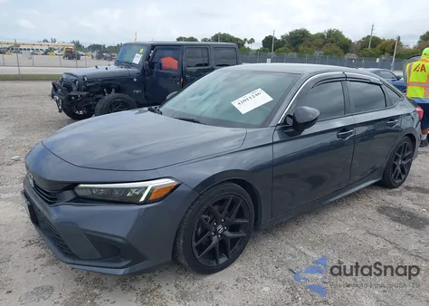 2022 Honda Civic Sport z USA, uszkodzony, nr VIN 2HGFE2F54NH552793